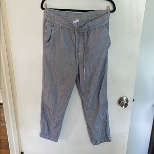 Gap Gray Striped Easy Pant